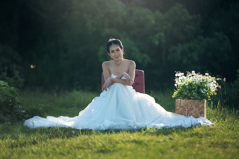Modern Minimalist Wedding Dress